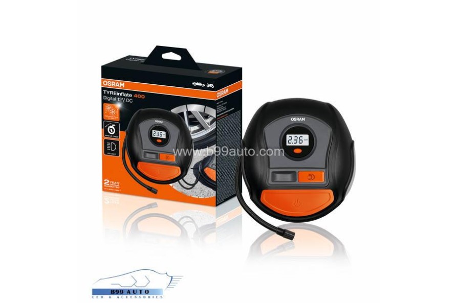 Osram TYREinflate 400 Légkompresszor - Feltekerhető gumiabroncs pumpa Osram TYREinflate 400 Légkompresszor - Feltekerhető gumiabroncs pumpa